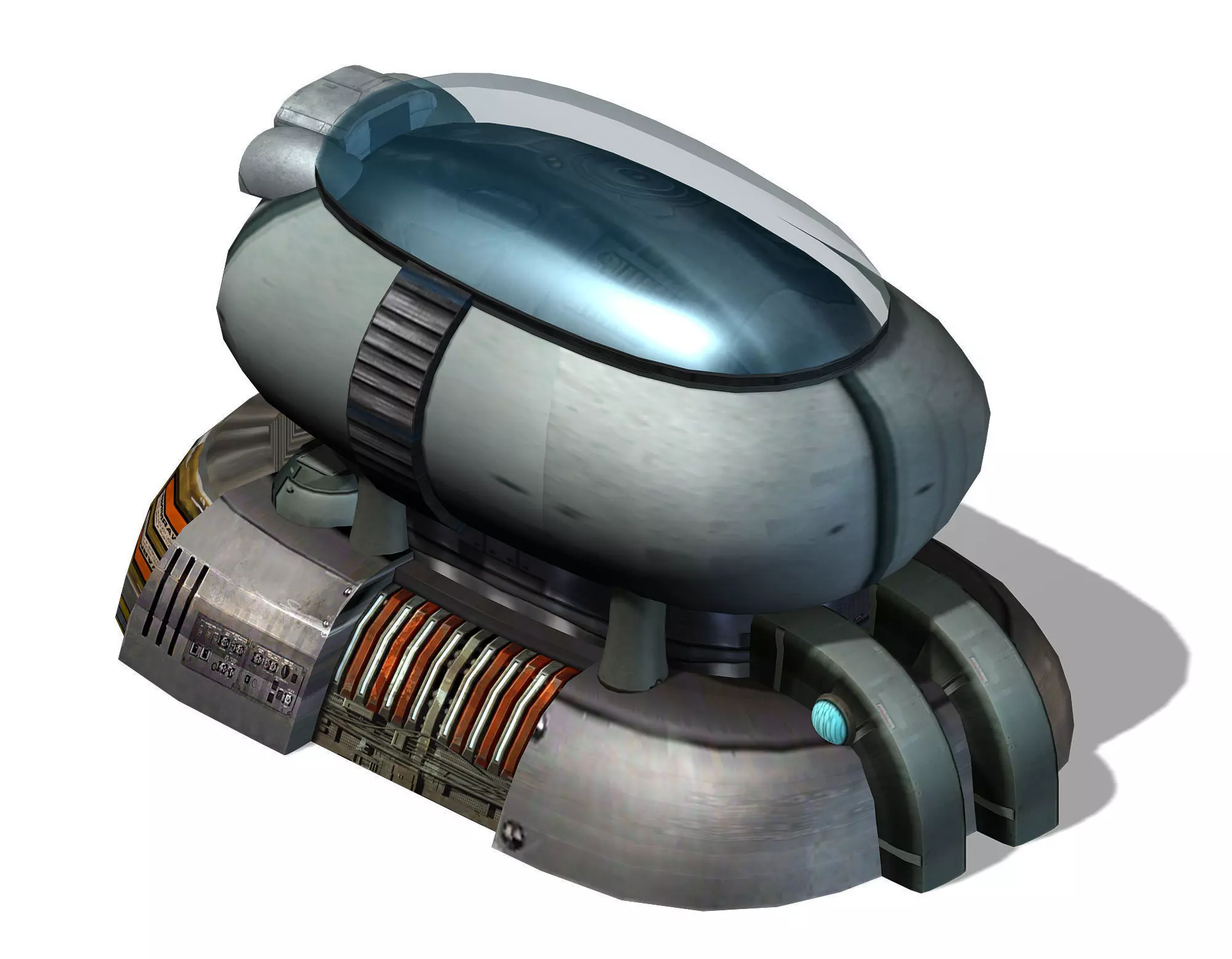 Future World - Ground Container 03 3D model_0