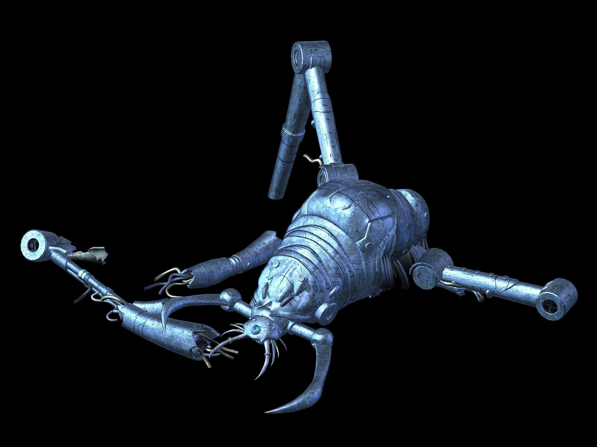 Future World - Undersea - Mechanical Wreck 01 3D model_1