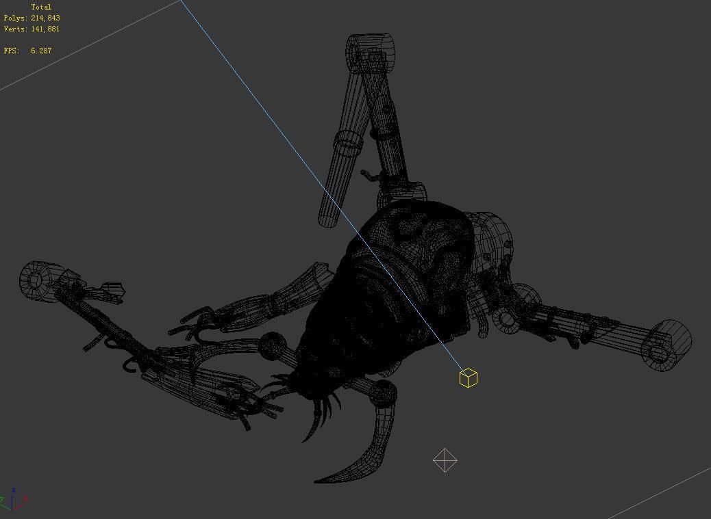 Future World - Undersea - Mechanical Wreck 01 3D model_4