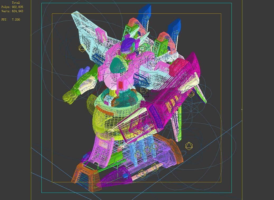 Future World - Mechanical Statue 03 3D model_5