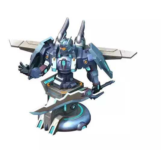 Future World - Mechanical and Mechanical Statue 04 3D model