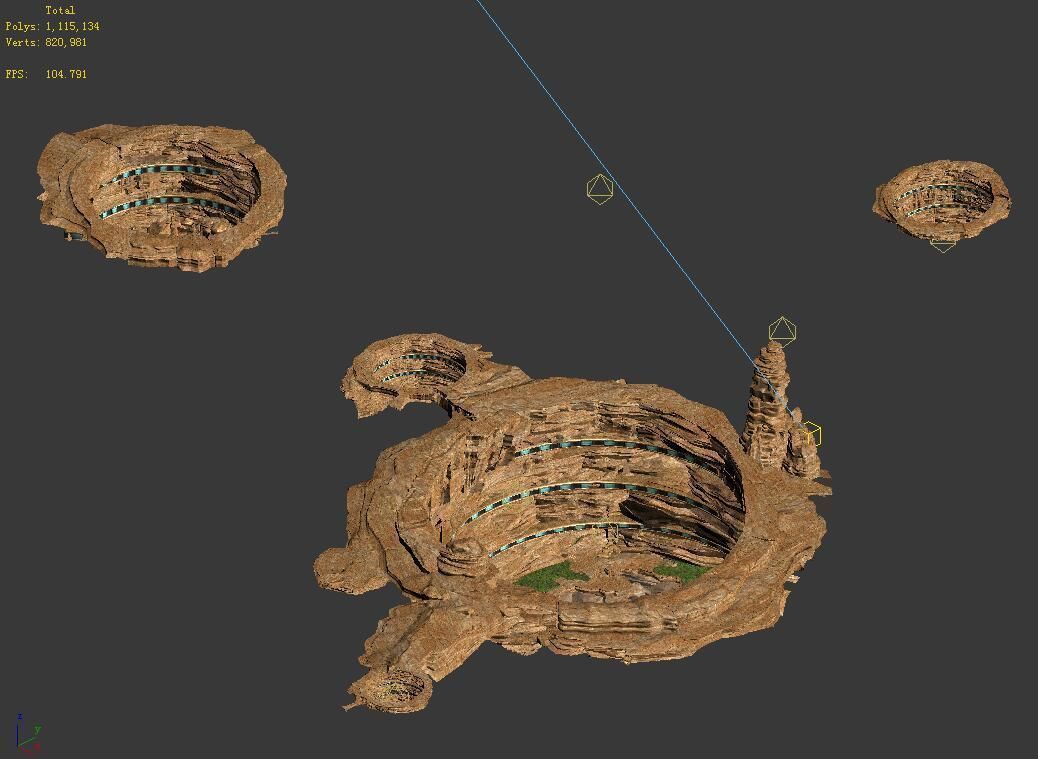 Future World - Meteor Crater 3D model_3