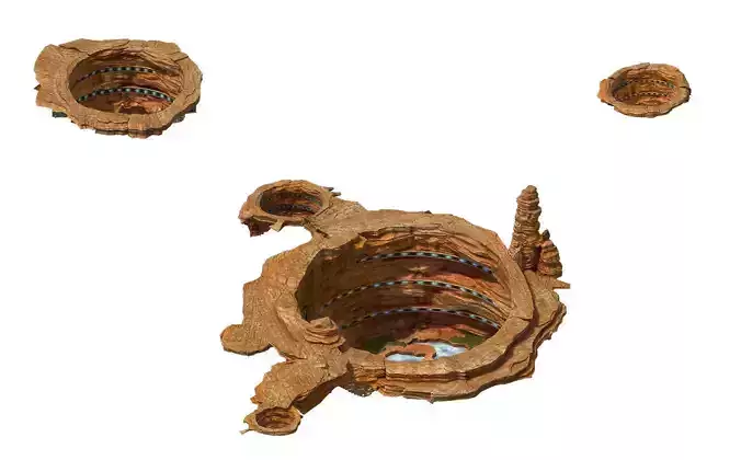 Future World - Meteor Crater 3D model