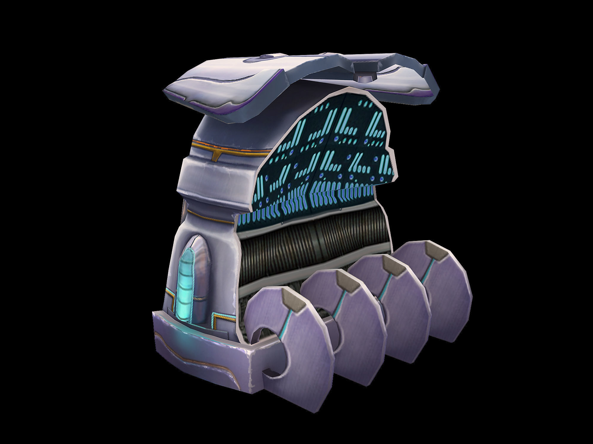 Future - vending machine 02 3D model_4