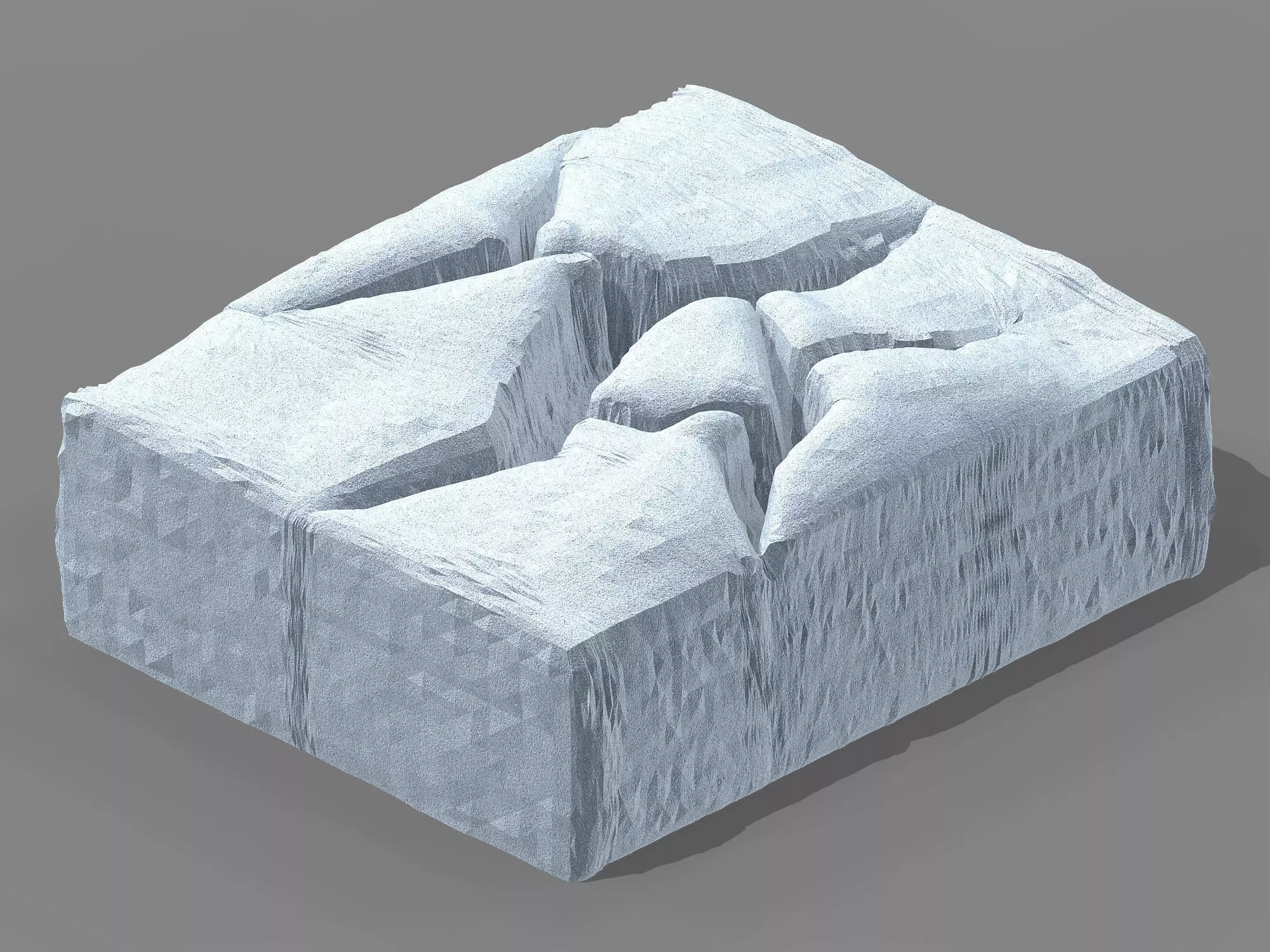 Planet - Ice Cliff 02 3D model_0