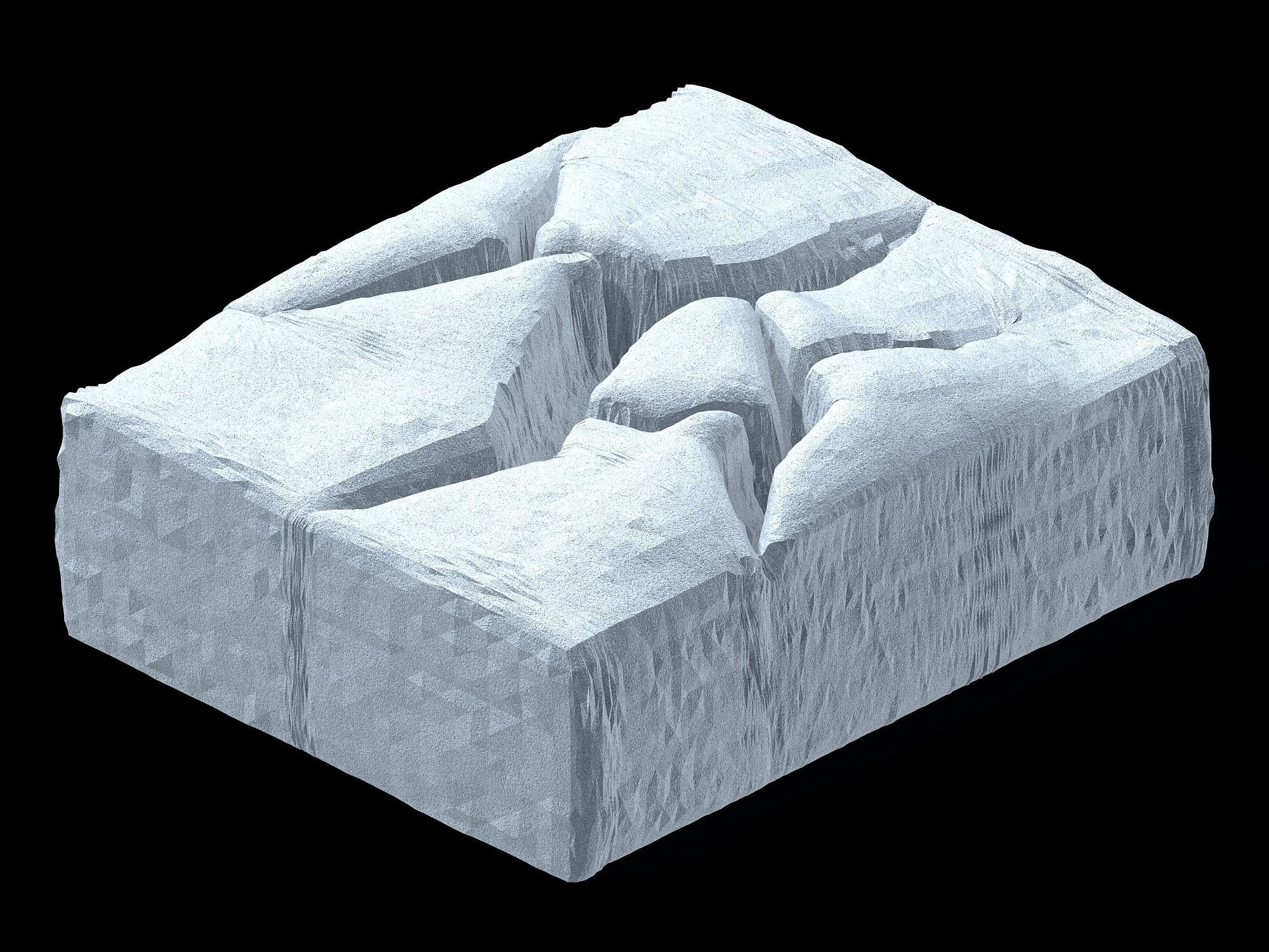 Planet - Ice Cliff 02 3D model_1