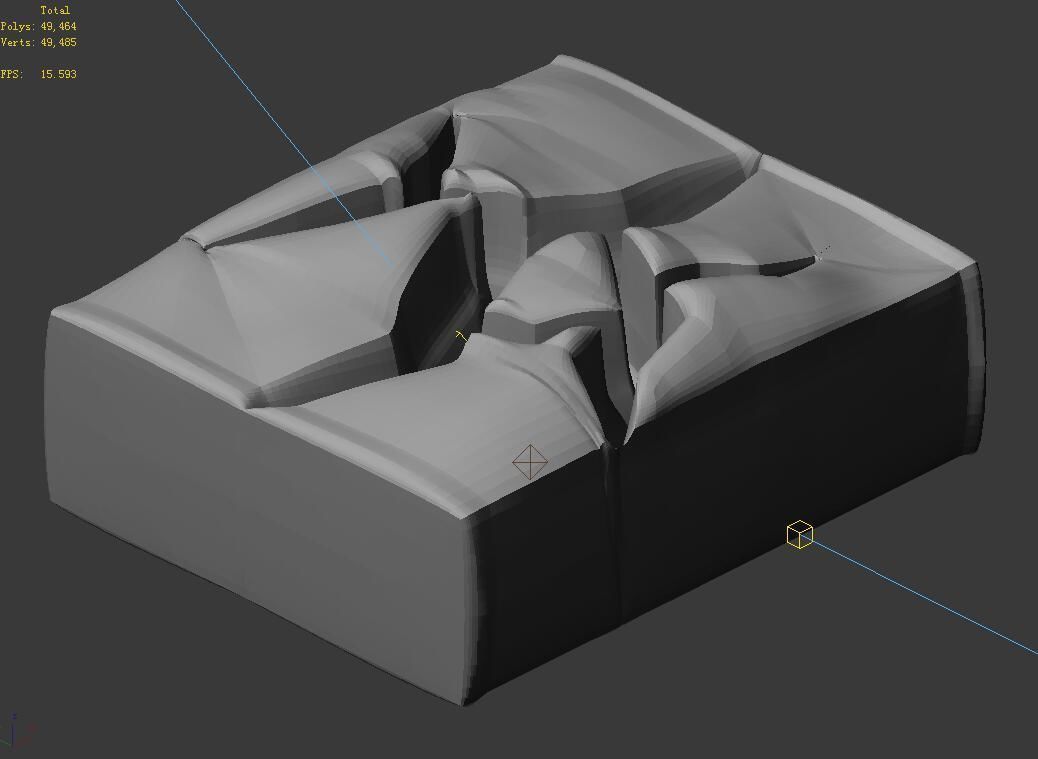 Planet - Ice Cliff 02 3D model_2