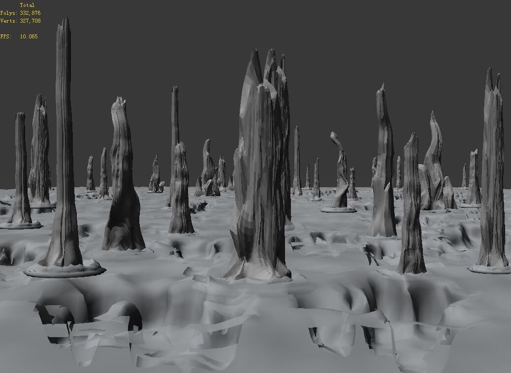 Planet - Ice Cliff 04 3D model_2