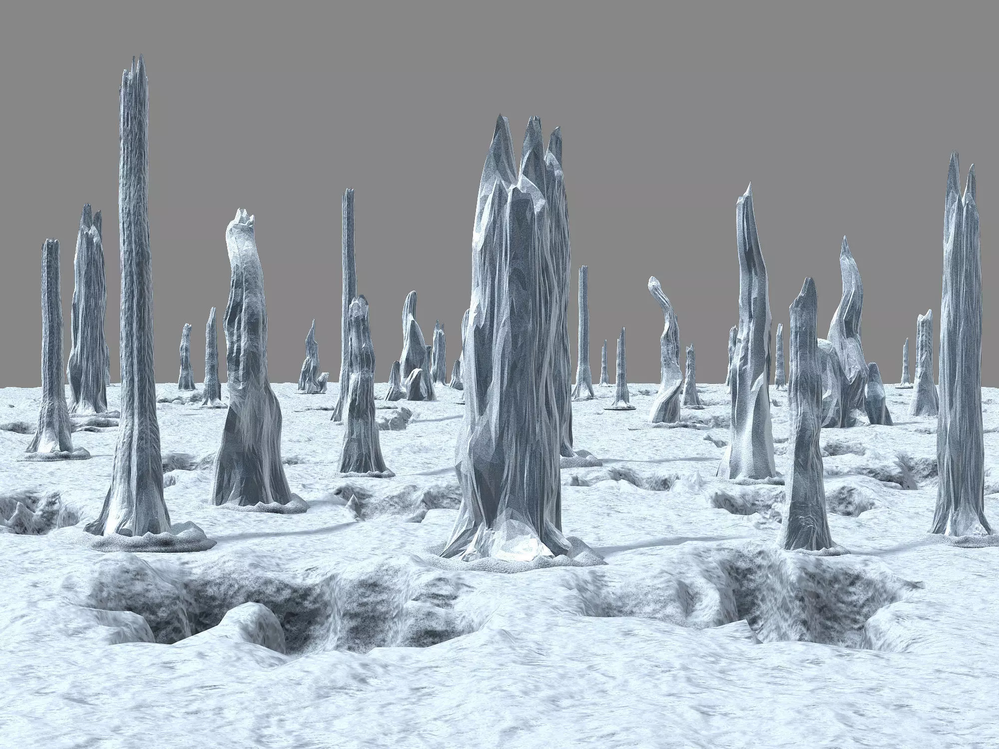 Planet - Ice Cliff 04 3D model_0