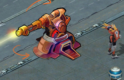 Rotating turret - flame type 01 3D model_3