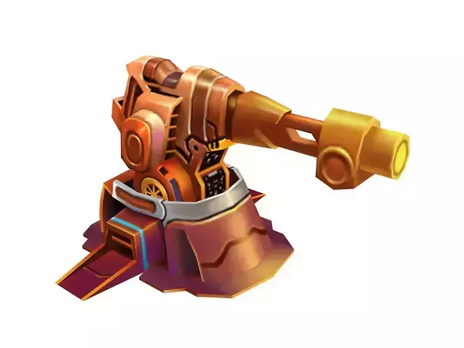 Rotating turret - flame type 01