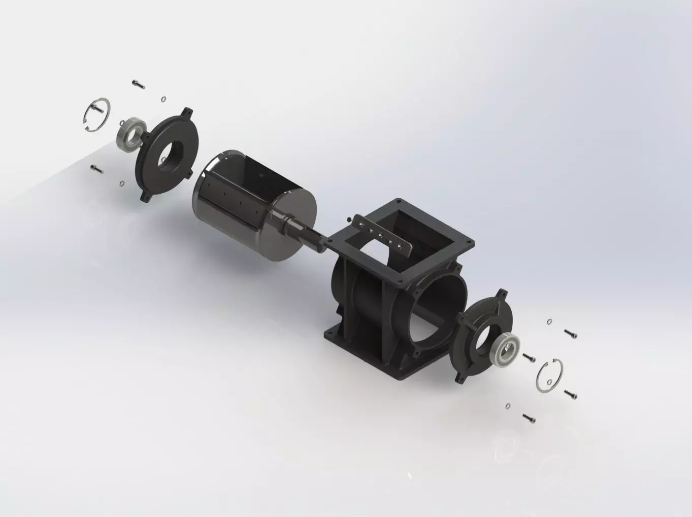 Airlock valve 3D model