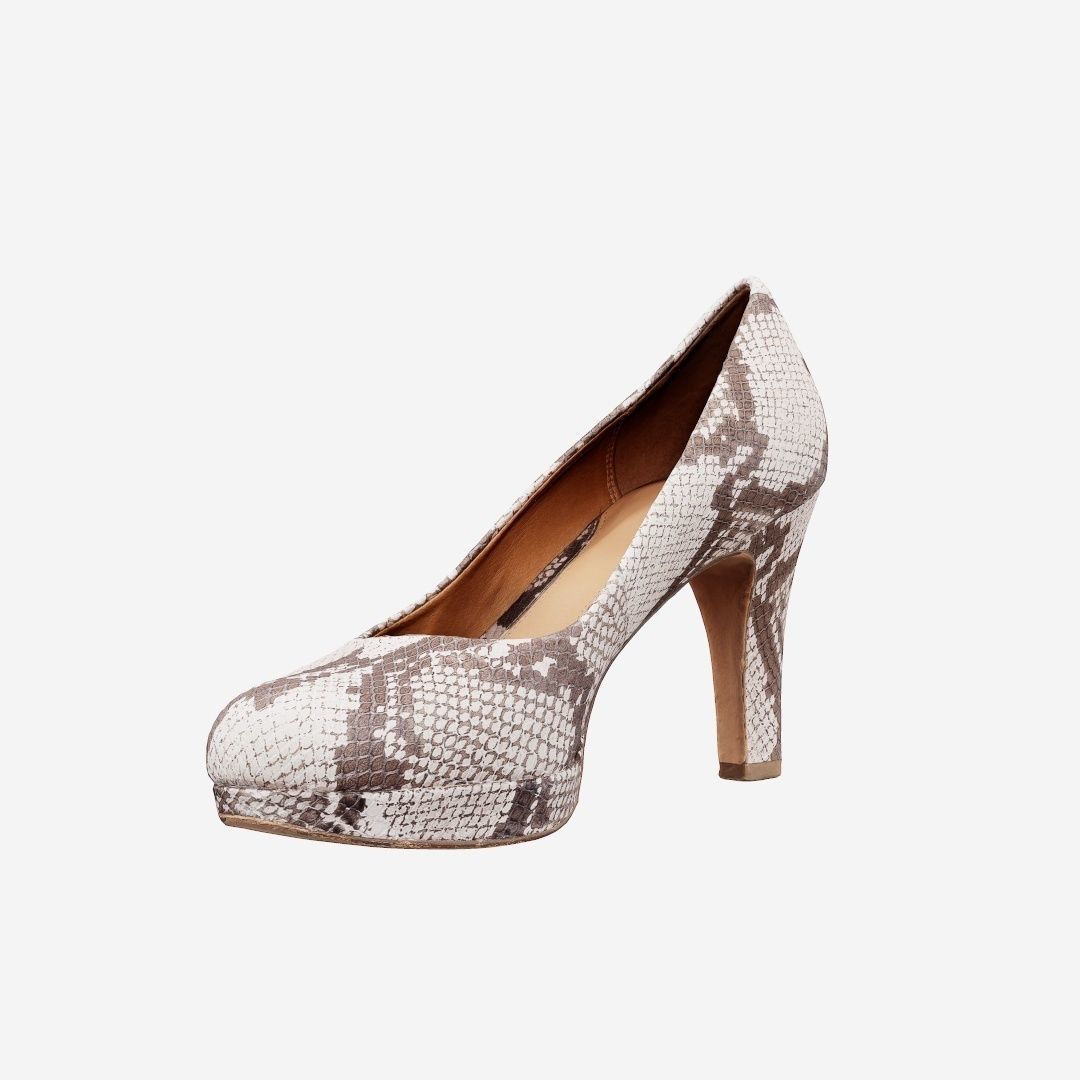 Snake Pattern Pumps Low-poly 3D model_15