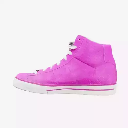 Pink Sneakers Low-poly 3D model