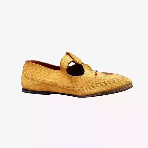 Light Brown Leather Sandals Low-poly 3D model