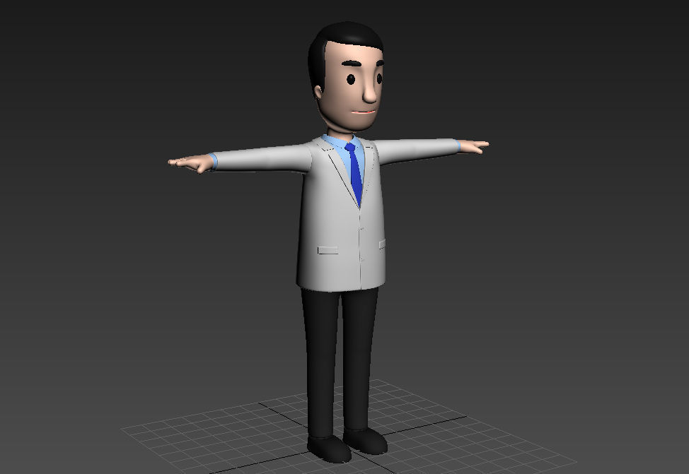 CartoonMan016 Doctor 3D model_8