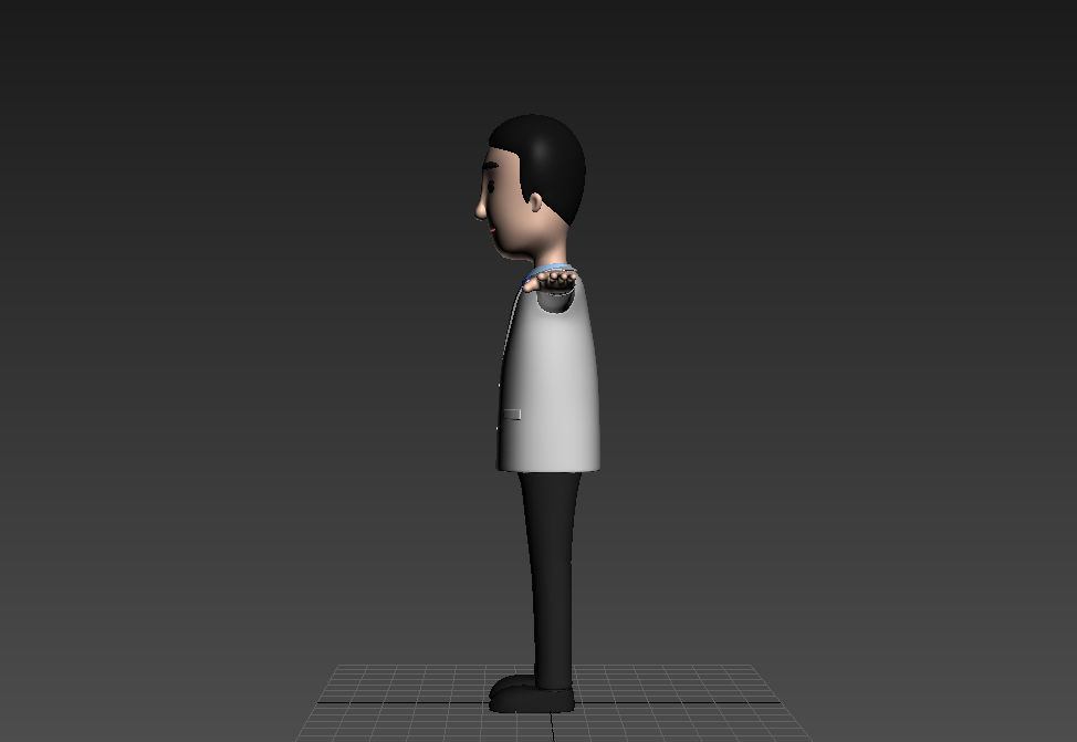 CartoonMan016 Doctor 3D model_21