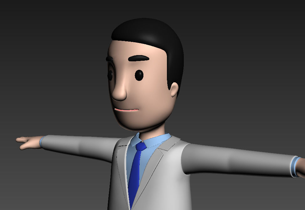 CartoonMan016 Doctor 3D model_10