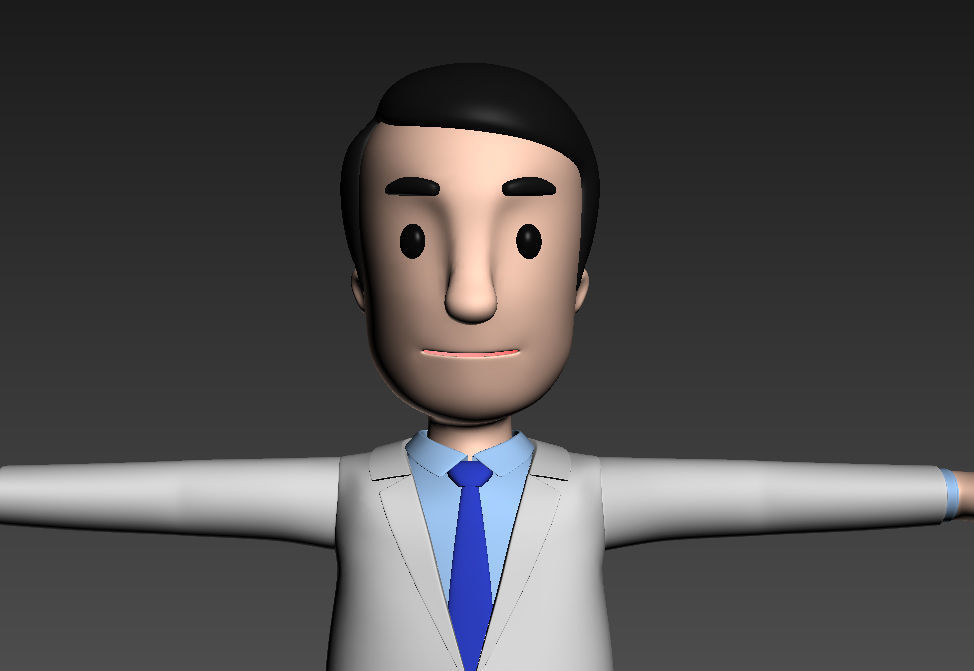 CartoonMan016 Doctor 3D model_12