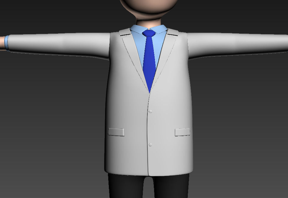 CartoonMan016 Doctor 3D model_14