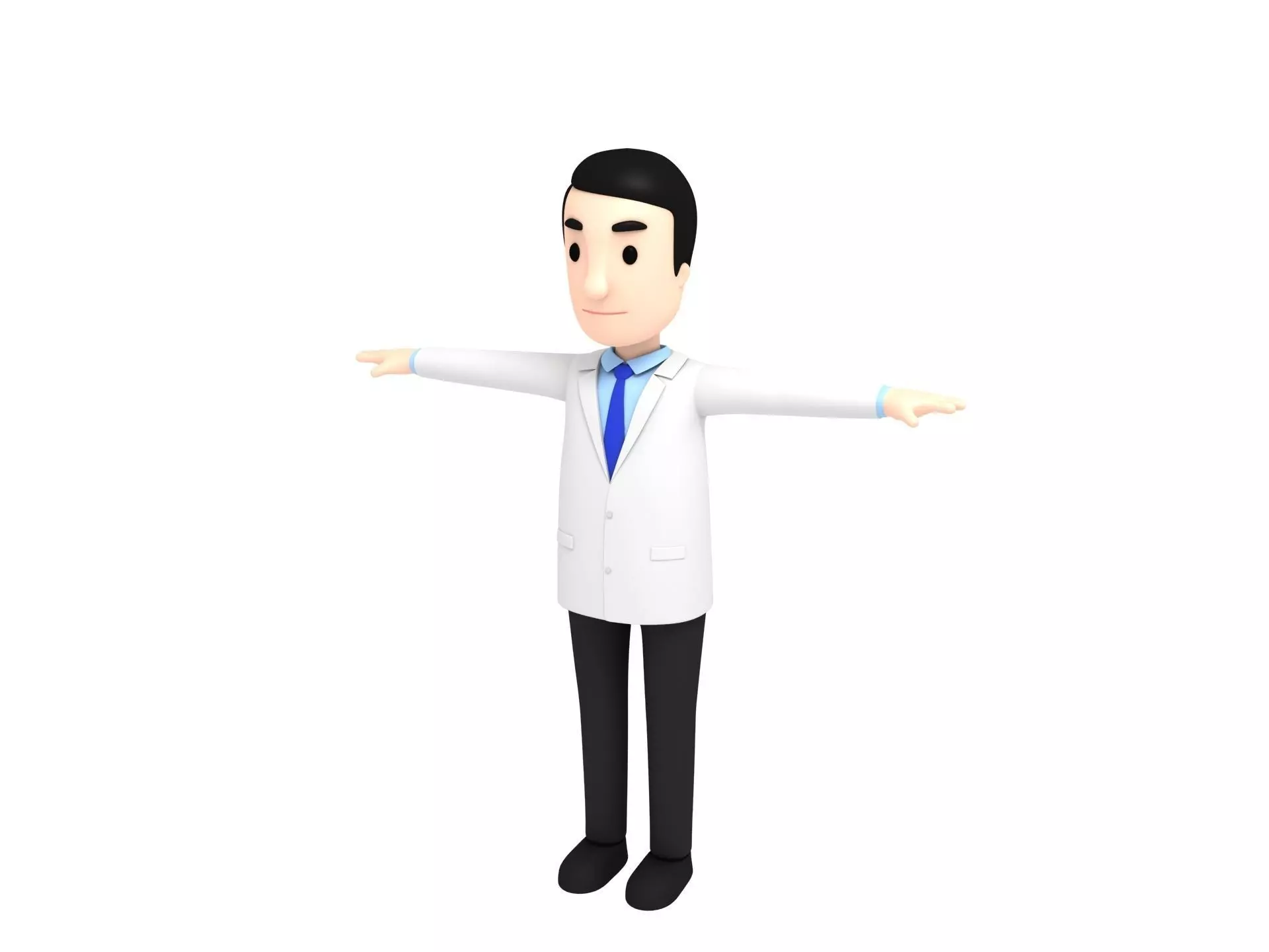CartoonMan016 Doctor 3D model_0