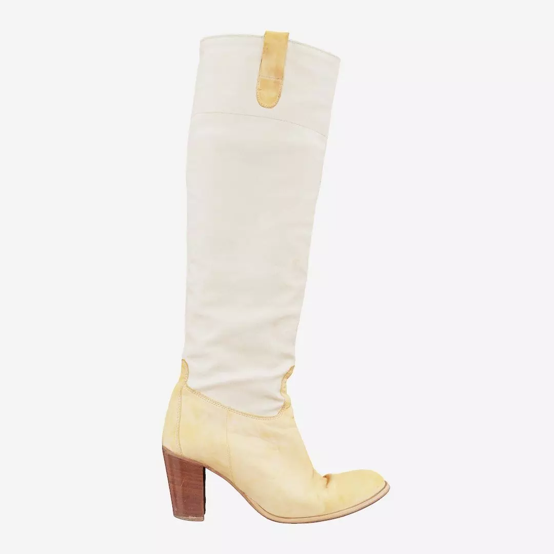 Light Brown Leather Boots Low-poly 3D model