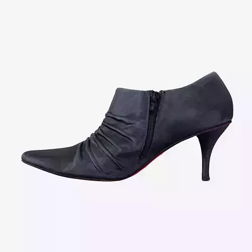 Black Leather Pumps Low-poly 3D model