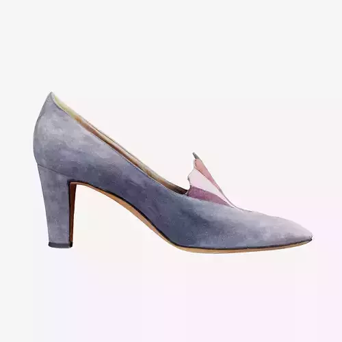 Art Deco Pumps Low-poly 3D model