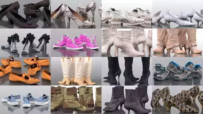 22 Shoes Collection Pumps Boots Sneakers Heels 