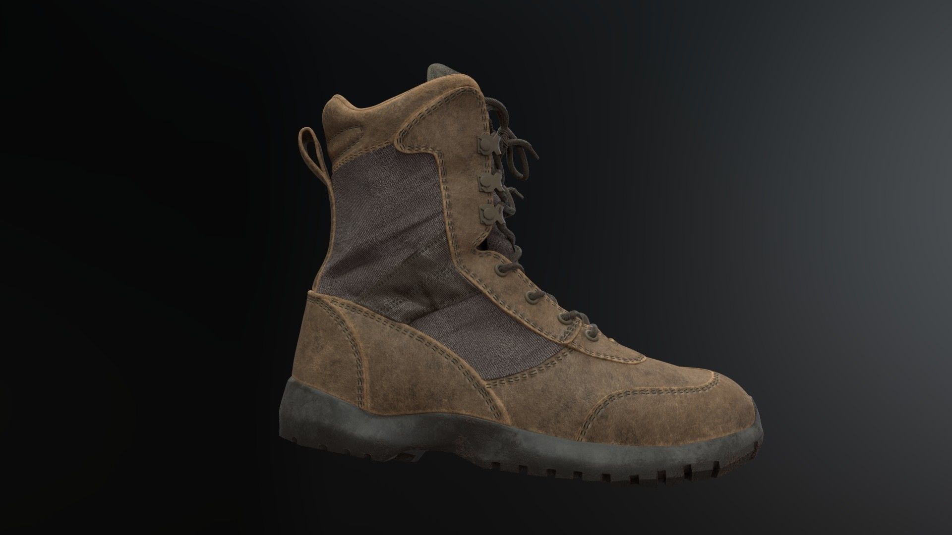 SOLDIER Boots 3D model_1