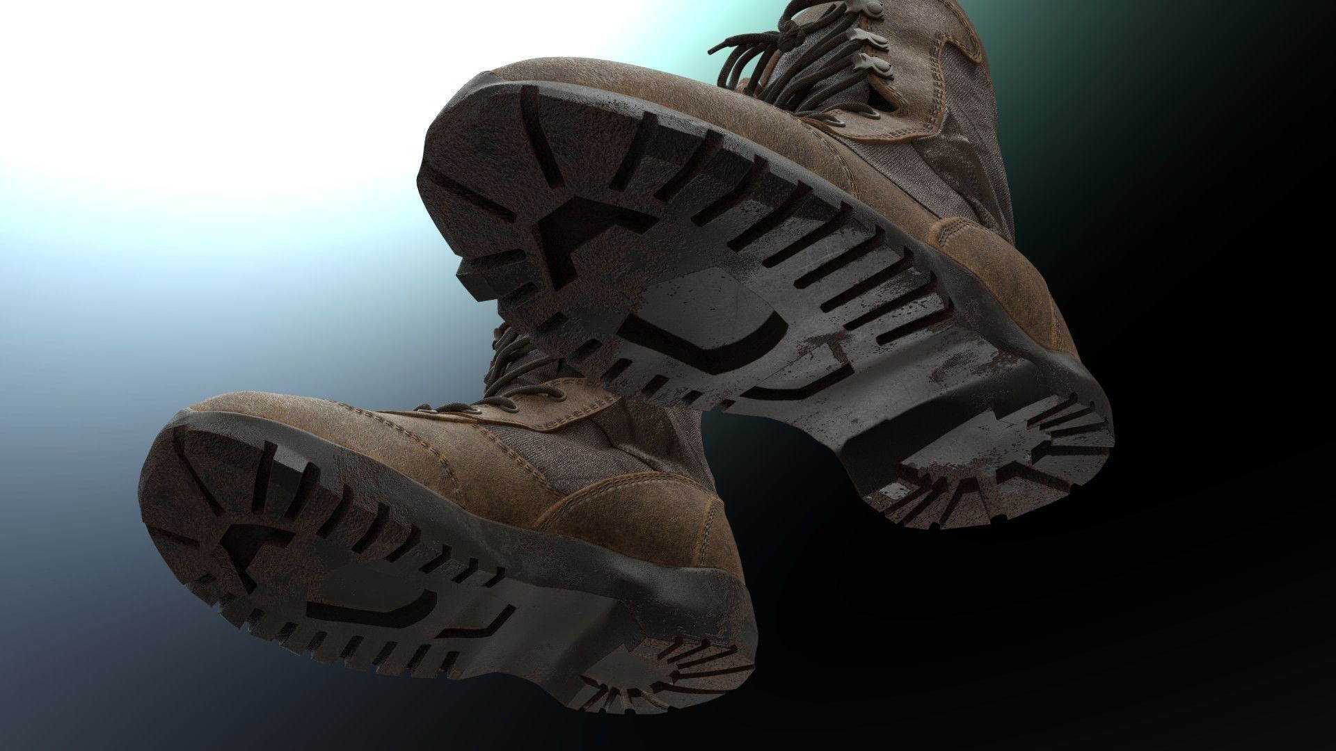 SOLDIER Boots 3D model_3