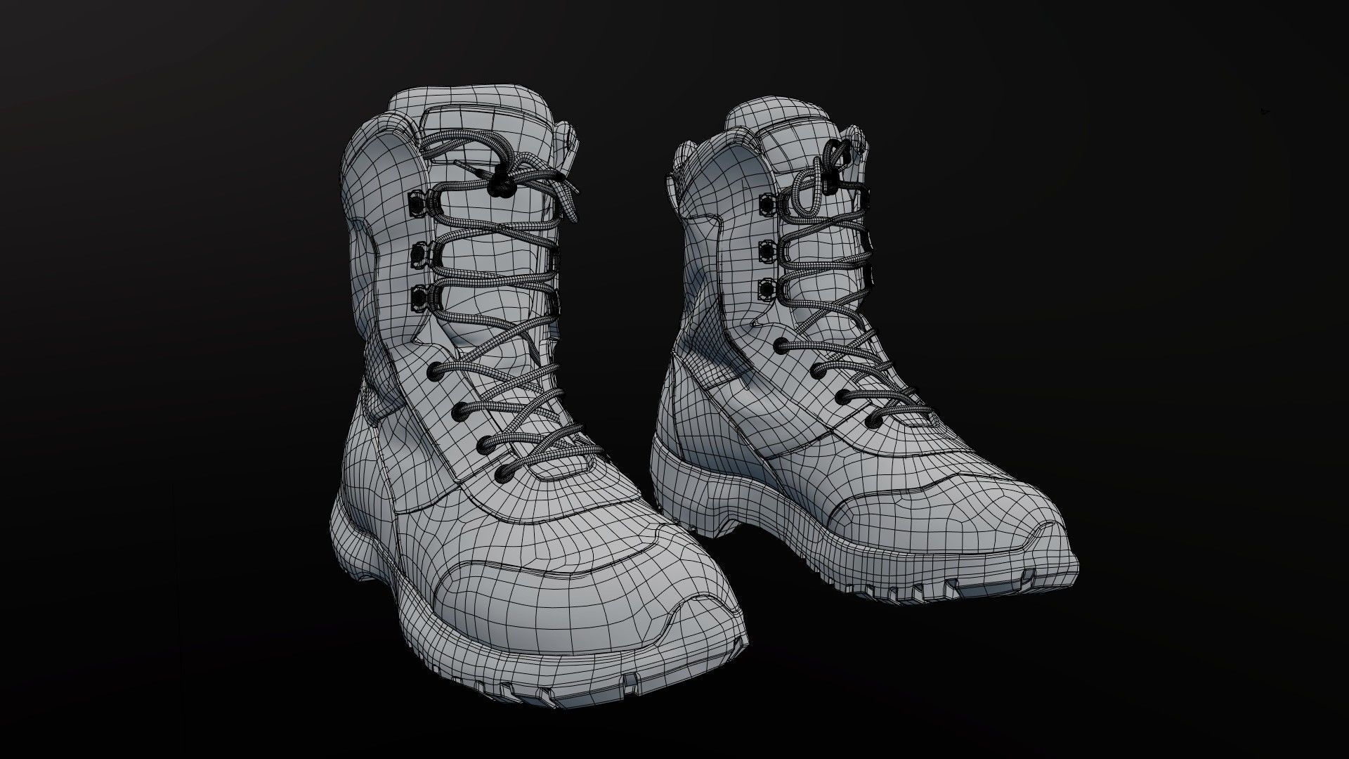 SOLDIER Boots 3D model_10