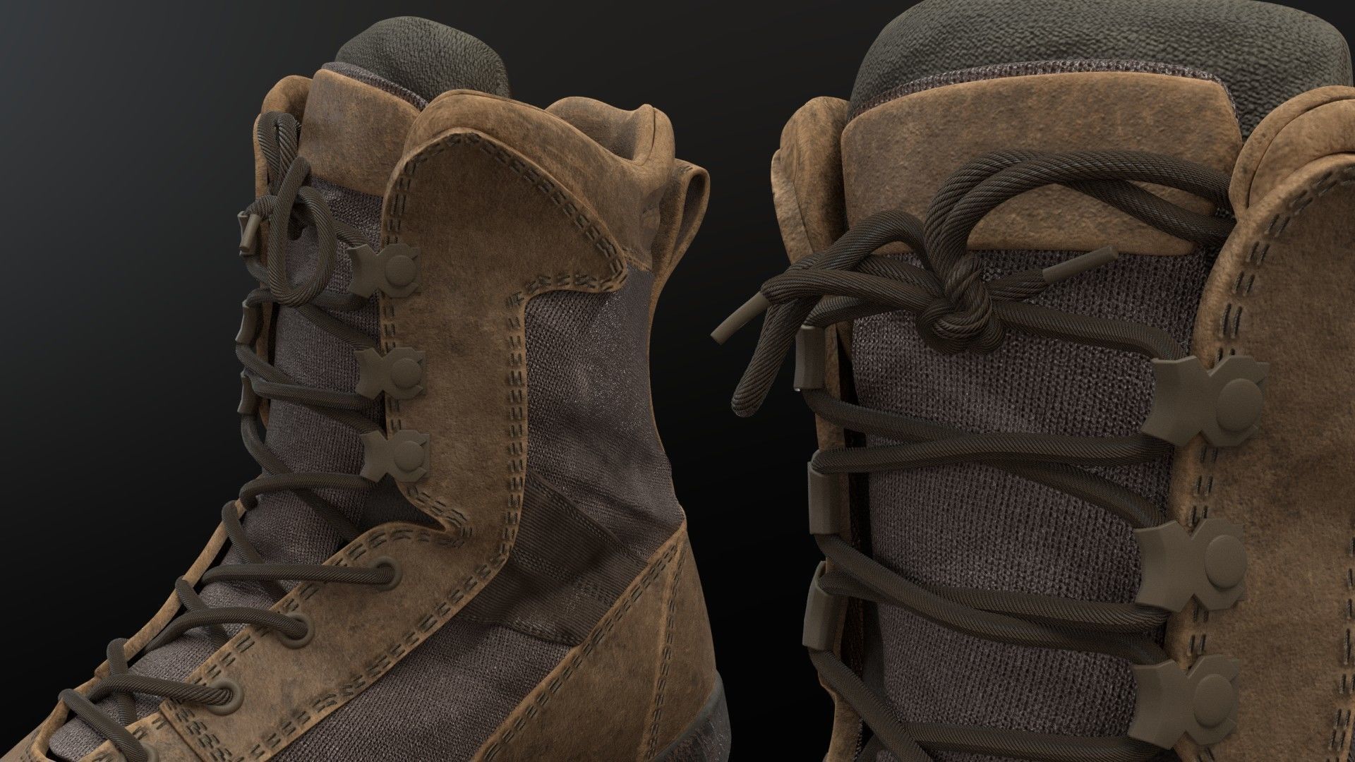 SOLDIER Boots 3D model_4