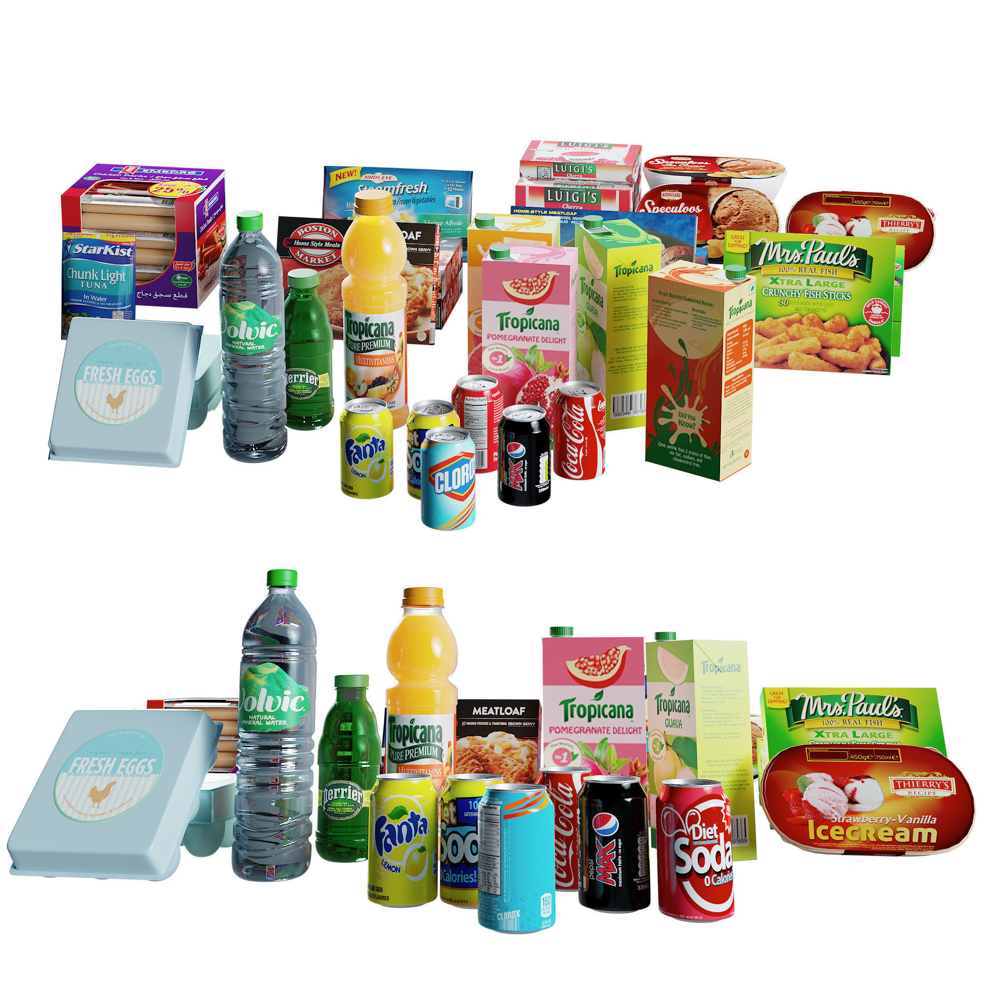 True GDM-47-LD Glass Door Marchendiser 3D model_2