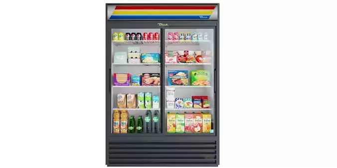 True  GDM-47-LD Glass Door Marchendiser 3D model