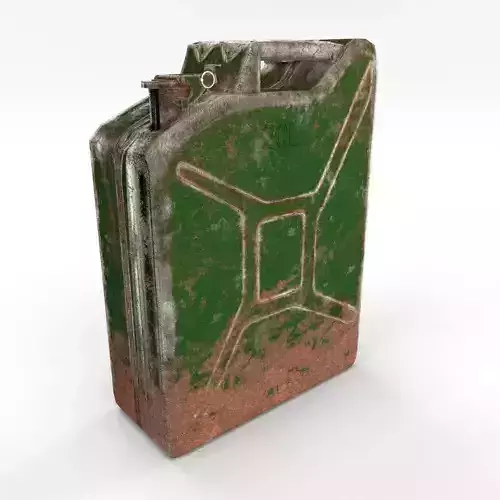 Jerry Can Low Poly Weathered PBR Low-poly 3D model