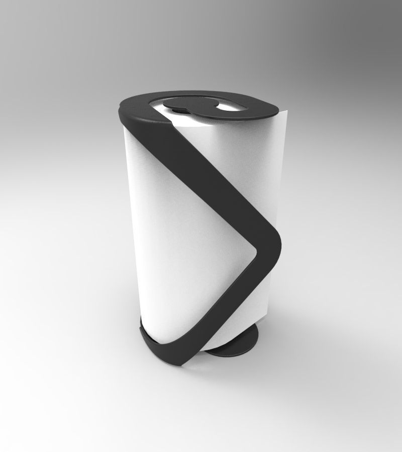 Umbra Paper Towel Holder Challenge 3D model_2
