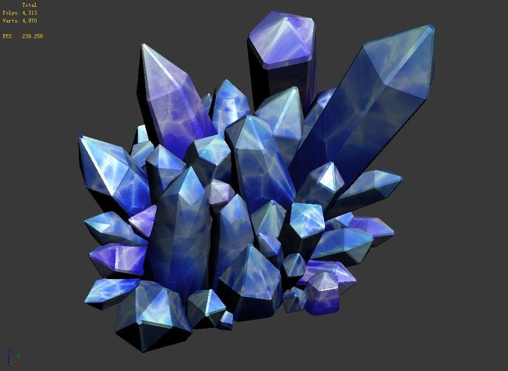 Legacy - Crystal Ore 03 3D model_4
