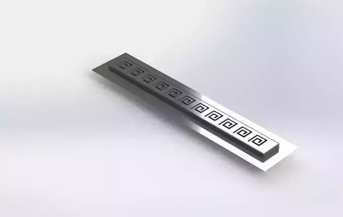 Shower linear drain 3D model