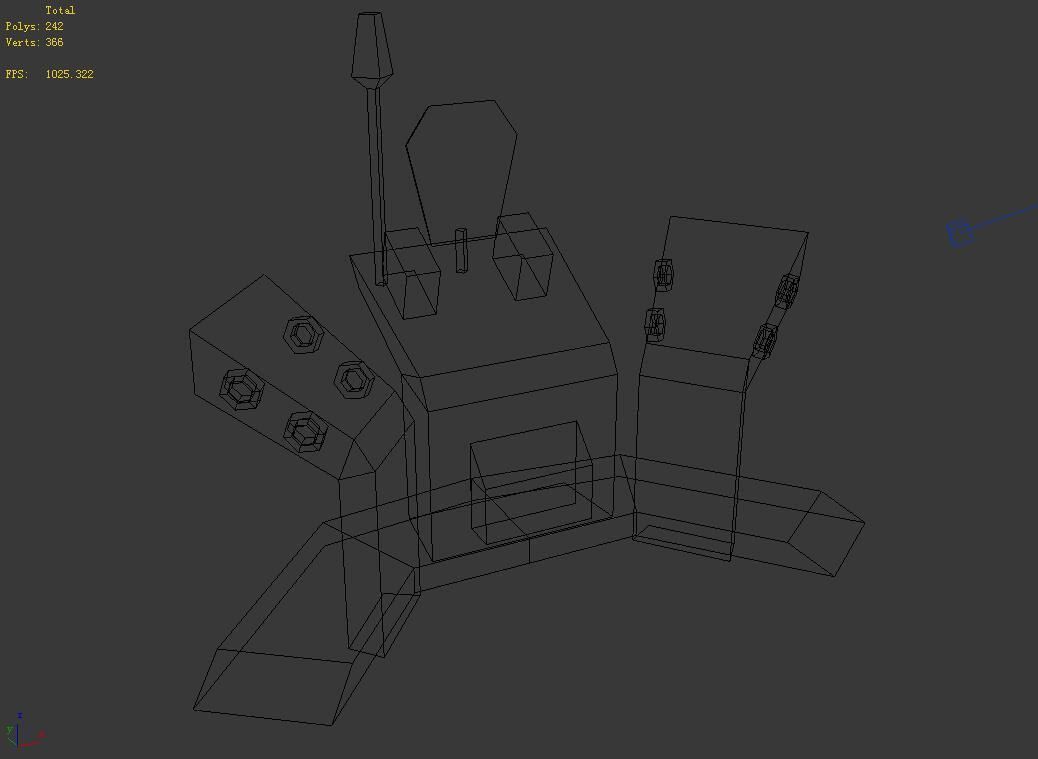 Command-console futuristic device 3D model_7