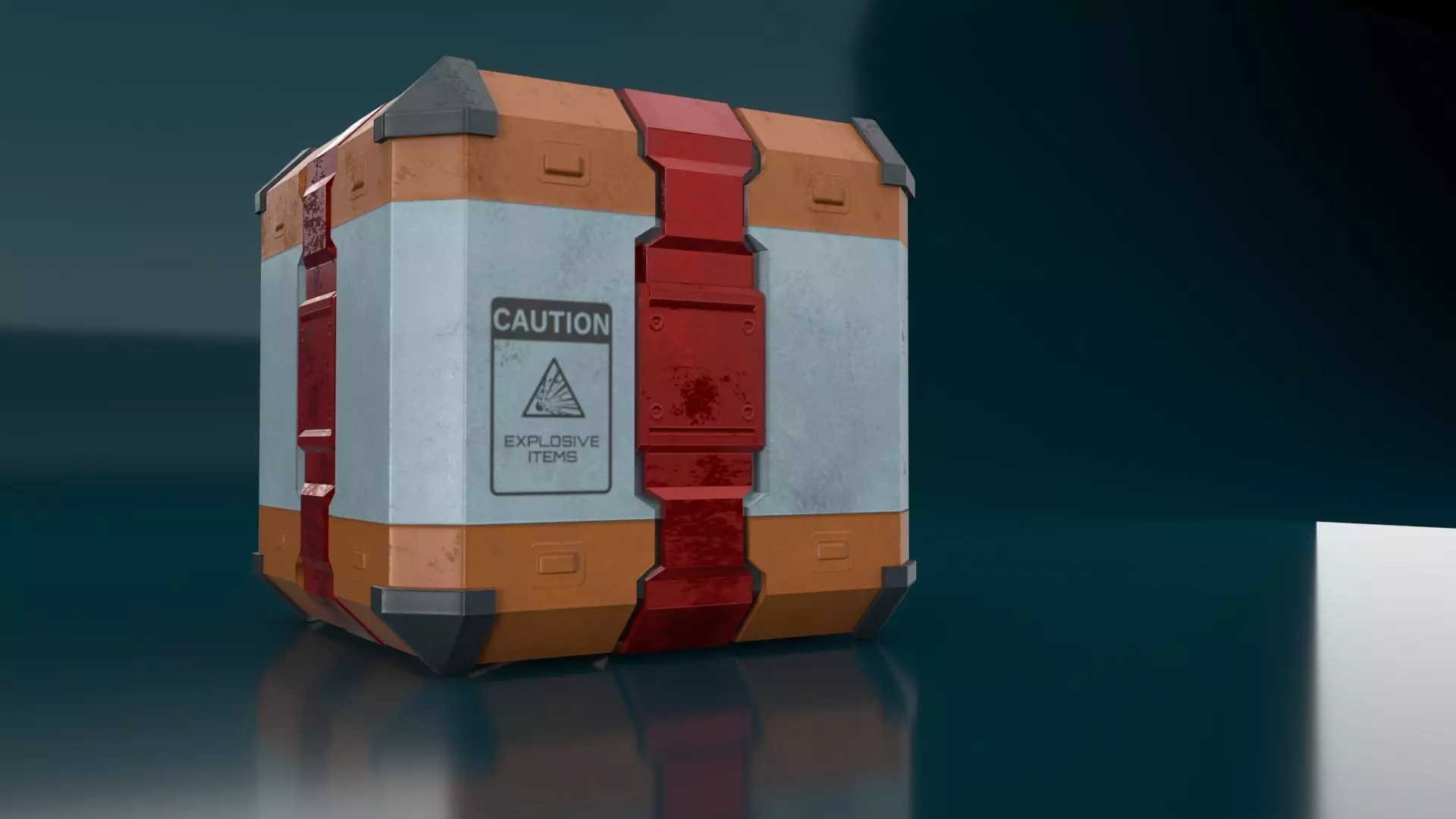Sci-Fi Animated Lootbox Type4 Low-poly 3D model