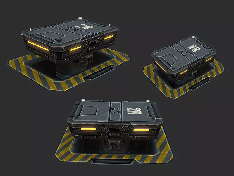 Weight-lift box 3D model_0