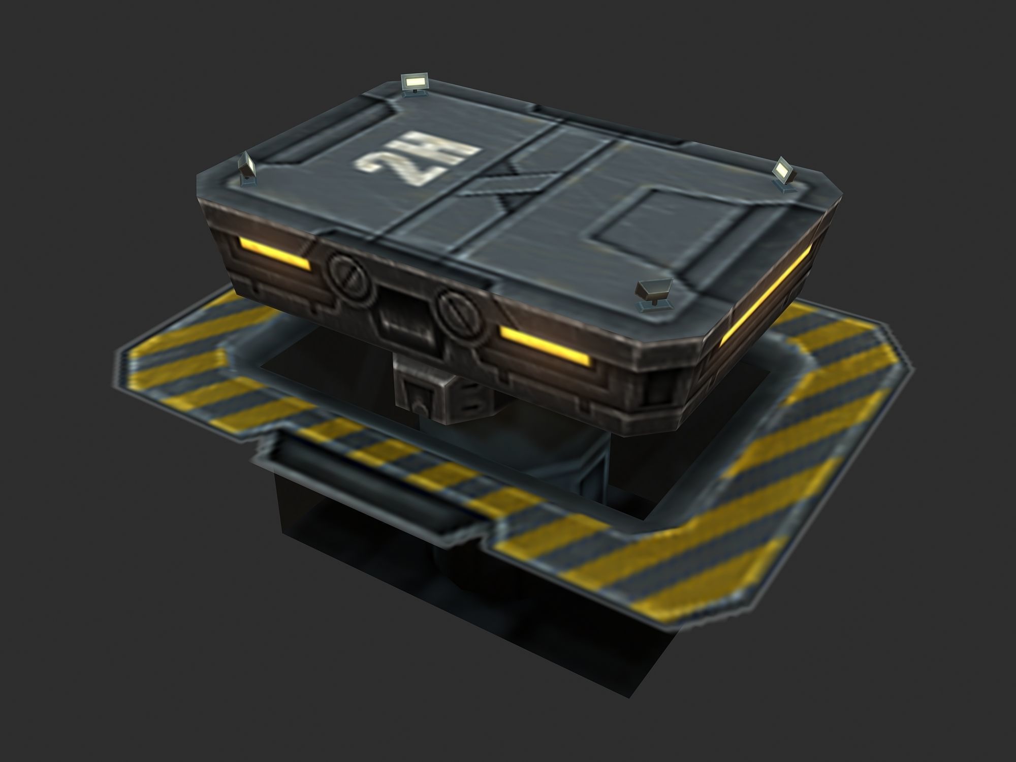 Weight-lift box 3D model_2