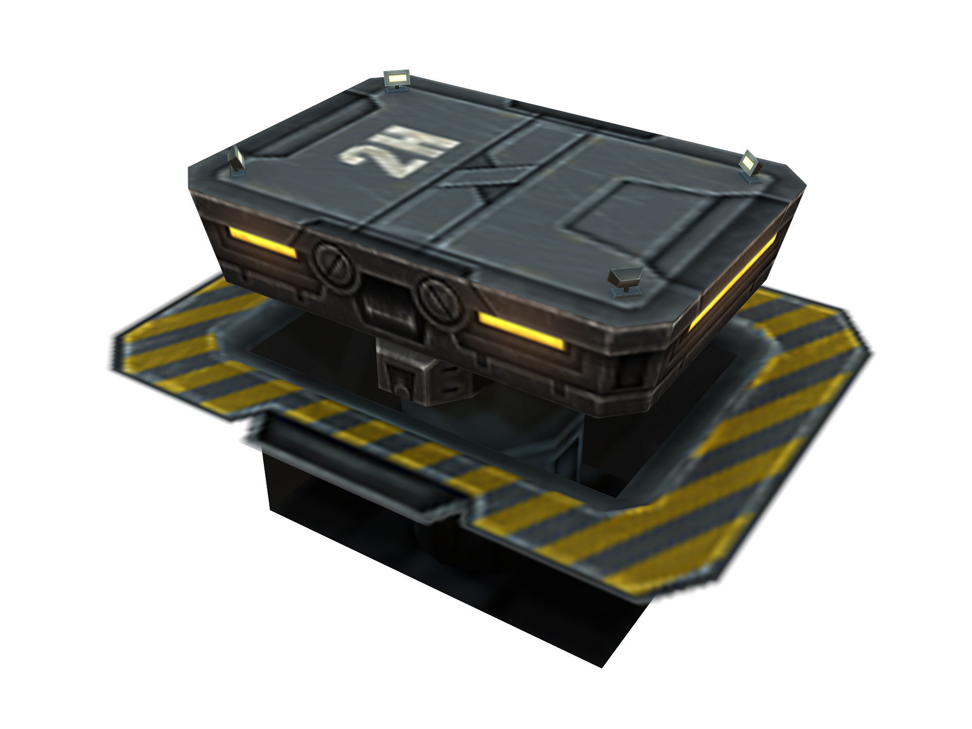 Weight-lift box 3D model_1