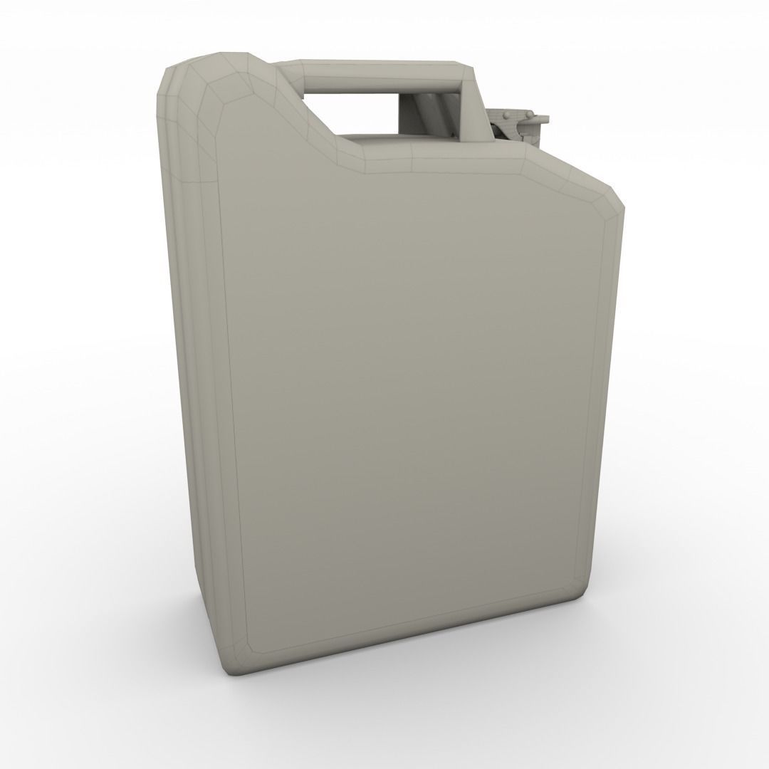 Jerry Can Low Poly Weathered 3 PBR Low-poly 3D model_9