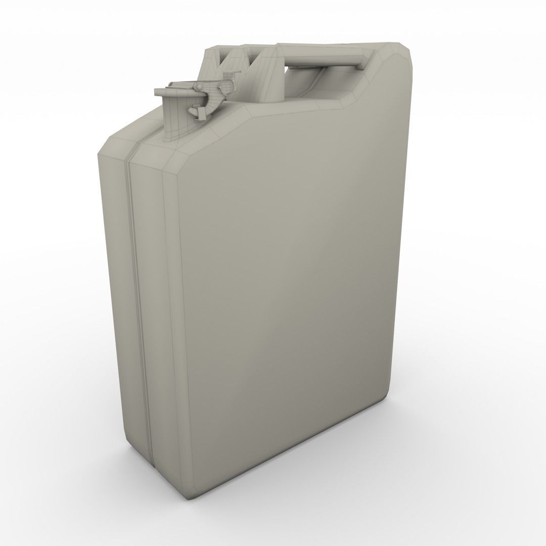 Jerry Can Low Poly Weathered 3 PBR Low-poly 3D model_12