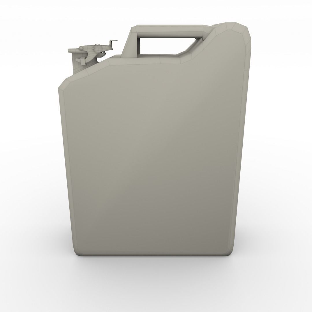 Jerry Can Low Poly Weathered 3 PBR Low-poly 3D model_6