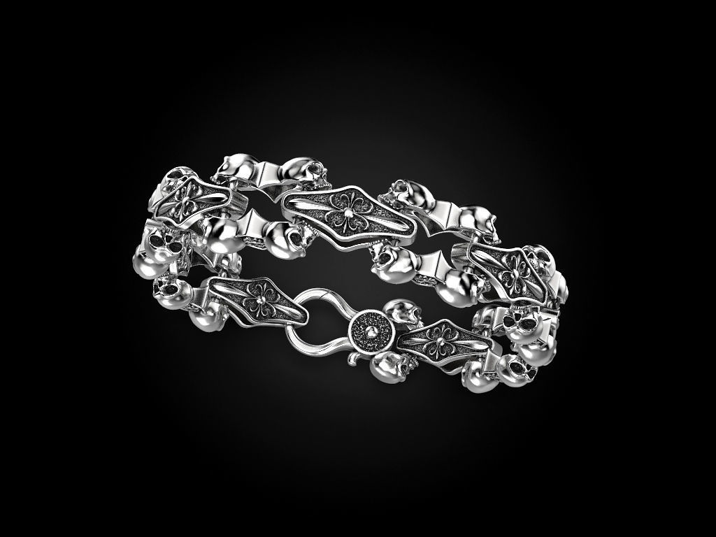 Bracelet for a real biker 3 3D print model_1