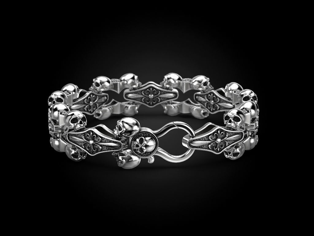 Bracelet for a real biker 3 3D print model_3