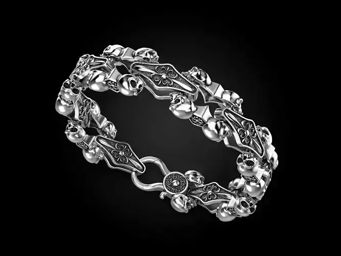 Bracelet for a real biker 3 3D print model